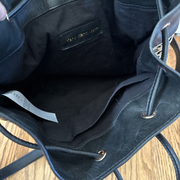 Karl Marc John Leather Calf Hair Leopard Animal Print Crossbody Bag - Picture 4 of 5